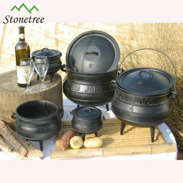 pot de potjie en fonte